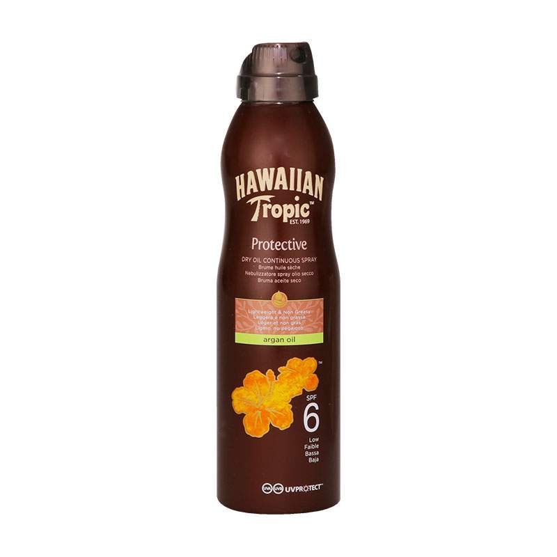 Hawaiian Tropic Protective Dry Oil Continuous Spray SPF6 177 1 Hawaiian Tropic Protective Dry Oil Continuous Spray SPF6 177