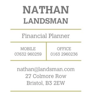 Boxed Type Business Cards, Set of 250, double-sided (uncoated), rounded corners, Card & Stationery Green