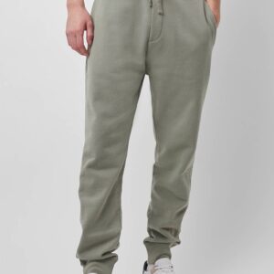 Rib Panel Joggers - shadow mint