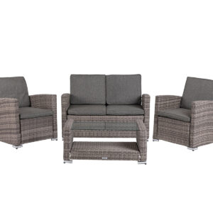 Marbella Rattan Garden Sofa Set in Grey