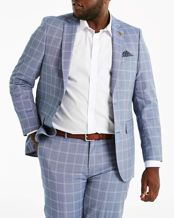 Delta Blue Check Suit Jacket